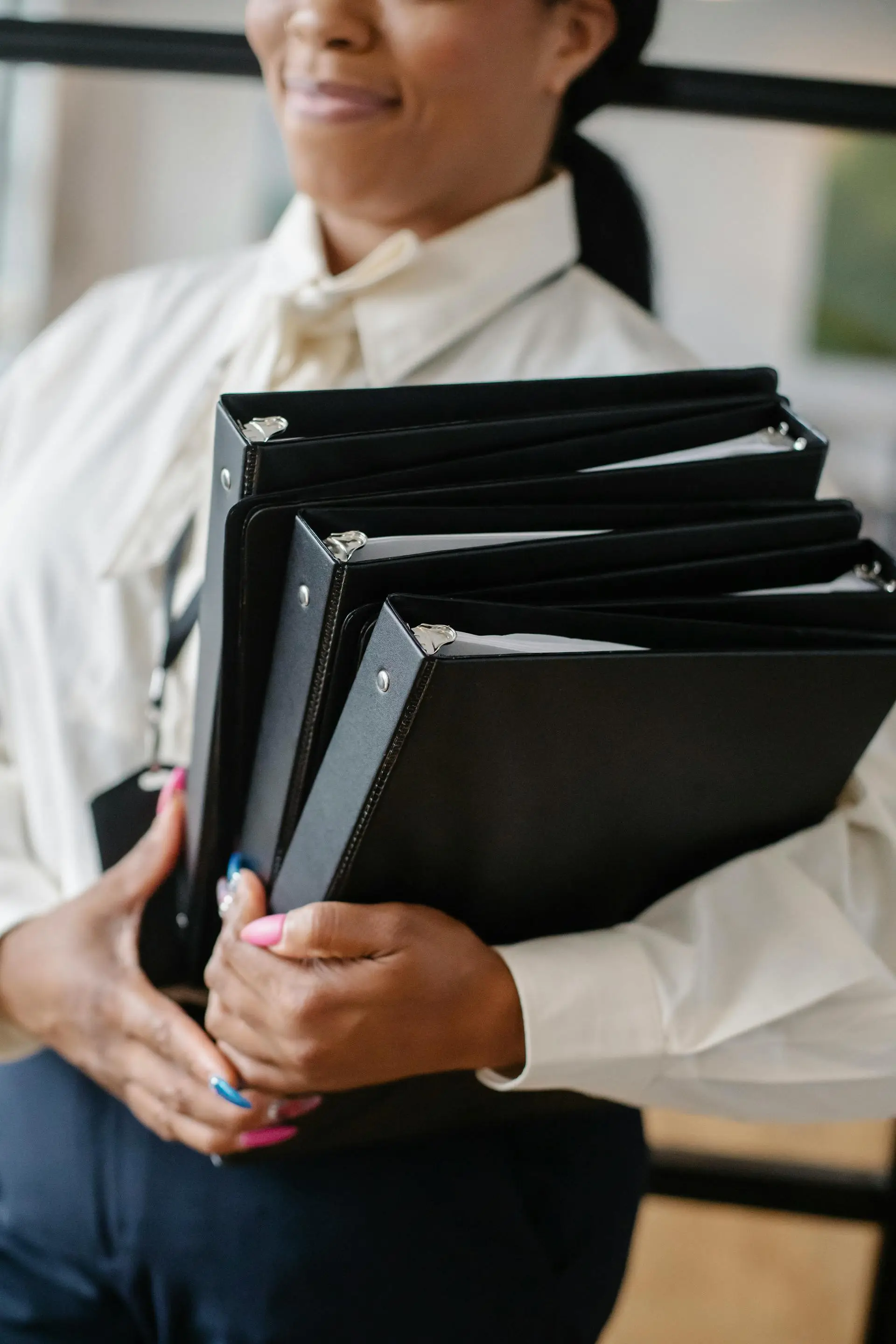 documents in hand